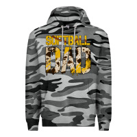 Slate Camo no background softball dad Premium Hoodie - Jasminsmagicworld