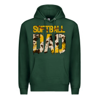 Sports Green no background softball dad Premium Hoodie - Jasminsmagicworld