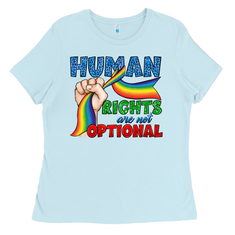Human Rights Are Not Optional Ladies Tee by BundleAndBundleShop | Teevron