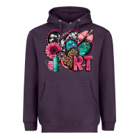 Plum rt respiratory therapist hearts Heavyweight Hoodie - Jasminsmagicworld