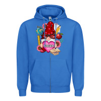 True Royal valentines day teacher gnome Zipper Hoodie - RanaPortraitStore
