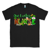 Black St. Patrick's One lucky Nurse Classic Tee - OliviaCreatesArt