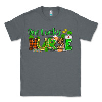 Charcoal Heather St. Patrick's One lucky Nurse Classic Tee - OliviaCreatesArt