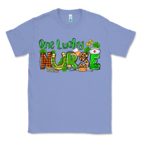 Colony Blue St. Patrick's One lucky Nurse Classic Tee - OliviaCreatesArt