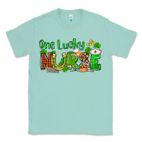 Seafoam St. Patrick's One lucky Nurse Classic Tee - OliviaCreatesArt