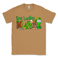 Toasted Coconut St. Patrick's One lucky Nurse Classic Tee - OliviaCreatesArt