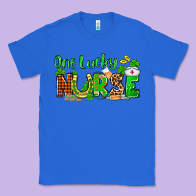 St. Patrick's One Lucky Nurse Classic Tee Designed By Oliviacreatesart