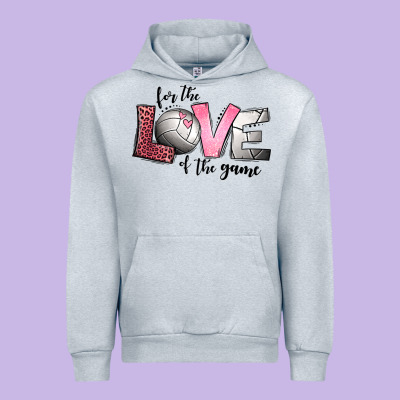 For The Love Of The Game Volleyball Urban Hoodie Designed By Jasminsmagicworld