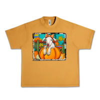 Autumn Sheep In A Pumpkin Urban Heavy Tee | Teevron