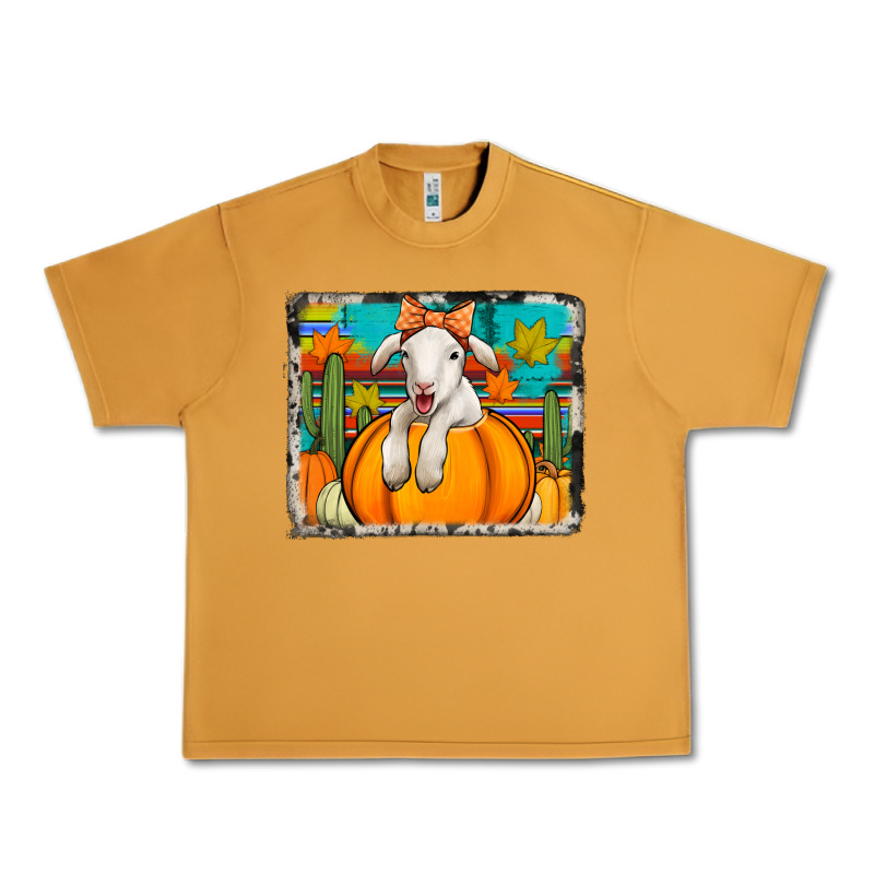 Autumn Sheep In A Pumpkin Urban Heavy Tee by Jasminsmagicworld | Teevron
