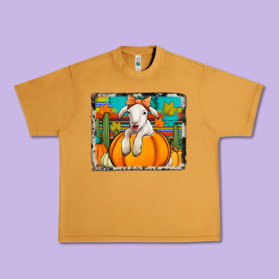 Autumn Sheep In A Pumpkin Urban Heavy Tee Designed By Jasminsmagicworld
