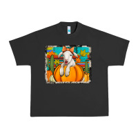 Pigment Black autumn sheep in a pumpkin Urban Heavy Tee - Jasminsmagicworld