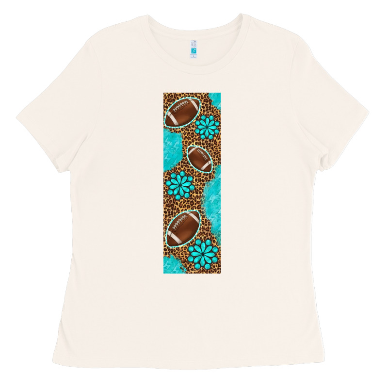 American Football With Leopard Pen Wraps Ladies Tee by BundleAndBundleShop | Teevron