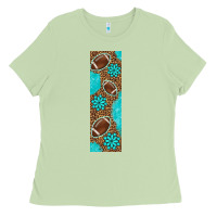 Matcha american football with leopard pen wraps Ladies Tee - BundleAndBundleShop