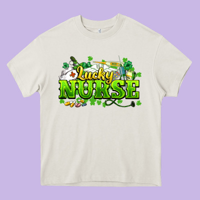 Lucky Nurse St. Patrick's Day Heavy Core Tee Designed By Howdyjamesfarm