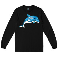 Black dolphin dwe Long Sleeve Tee - CowhideDigitalArt