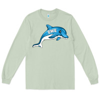 Matcha dolphin dwe Long Sleeve Tee - CowhideDigitalArt