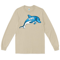 Mushroom dolphin dwe Long Sleeve Tee - CowhideDigitalArt