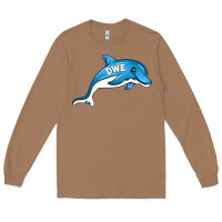Toasted Coconut dolphin dwe Long Sleeve Tee - CowhideDigitalArt
