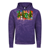 Cloud Purple Christmas teacher Vintage Hoodie - CowhideDigitalArt