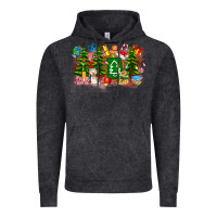 Vintage Black Christmas teacher Vintage Hoodie - CowhideDigitalArt