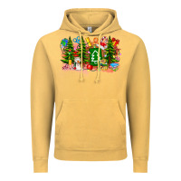 Vintage Mustard Christmas teacher Vintage Hoodie - CowhideDigitalArt