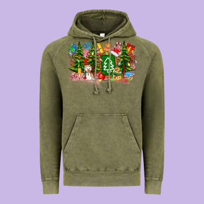 Christmas Teacher Vintage Hoodie Designed By Cowhidedigitalart