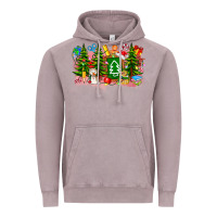 Vintage Zinc Christmas teacher Vintage Hoodie - CowhideDigitalArt