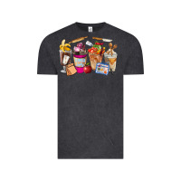 Vintage Black Lunch Lady Coffee Cups Vintage Tee - FaDigitalArtStudio