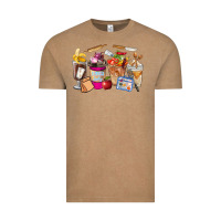 Vintage Coffee Lunch Lady Coffee Cups Vintage Tee - FaDigitalArtStudio