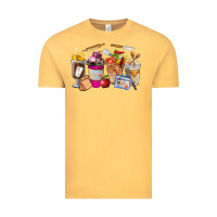 Vintage Mustard Lunch Lady Coffee Cups Vintage Tee - FaDigitalArtStudio