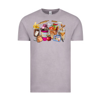 Vintage Zinc Lunch Lady Coffee Cups Vintage Tee - FaDigitalArtStudio