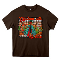 Chocolate Brown christmas with my tribe Heavy Core Tee - Jasminsmagicworld