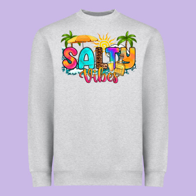 Salty Vibes Heavyweight Sweatshirt Designed By Ranaportraitstore