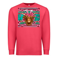 Cardinal easter longhaired cow Premium Sweatshirt - Jasminsmagicworld