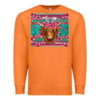 Carrot easter longhaired cow Premium Sweatshirt - Jasminsmagicworld