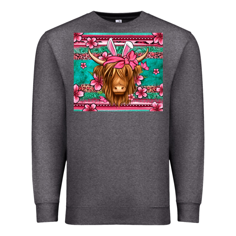 Easter Longhaired Cow Premium Sweatshirt by Jasminsmagicworld | Teevron