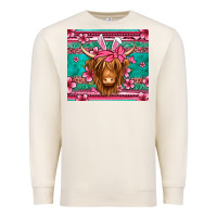 Sandshell easter longhaired cow Premium Sweatshirt - Jasminsmagicworld