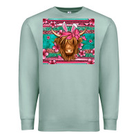Seafoam easter longhaired cow Premium Sweatshirt - Jasminsmagicworld