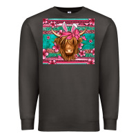 Smoke easter longhaired cow Premium Sweatshirt - Jasminsmagicworld