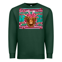 Sports Green easter longhaired cow Premium Sweatshirt - Jasminsmagicworld