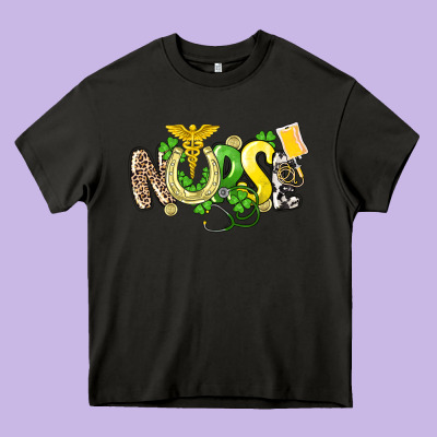 Nurse St. Patrick's Day Heavy Core Tee Designed By Howdyjamesfarm