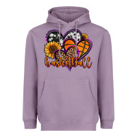 Lavender basketball hearts Heavyweight Hoodie - Jasminsmagicworld