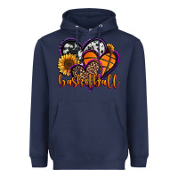 Navy basketball hearts Heavyweight Hoodie - Jasminsmagicworld