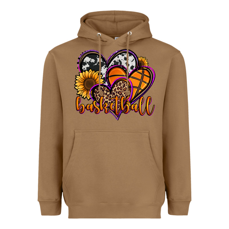 Basketball Hearts Heavyweight Hoodie by Jasminsmagicworld | Teevron