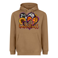 Toasted Coconut basketball hearts Heavyweight Hoodie - Jasminsmagicworld