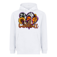 White basketball hearts Heavyweight Hoodie - Jasminsmagicworld