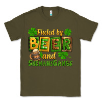 Army Green St. Patrick's Fueled by beer and shenanigangs Classic Tee - OliviaCreatesArt