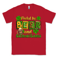 Red St. Patrick's Fueled by beer and shenanigangs Classic Tee - OliviaCreatesArt