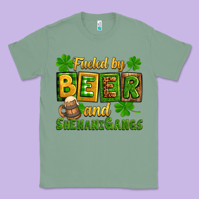 St. Patrick's Fueled By Beer And Shenanigangs Classic Tee Designed By Oliviacreatesart